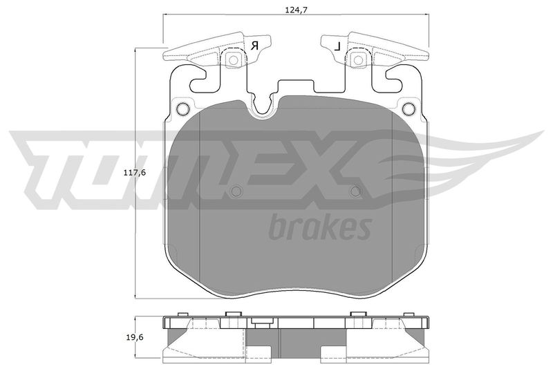 TOMEX Brakes TX 18-50 Brake Pad Set, disc brake