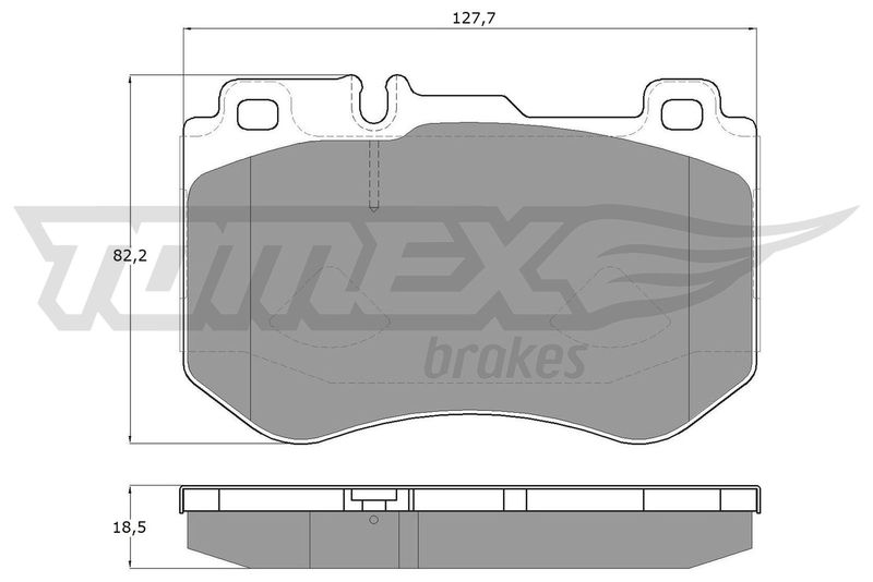 TOMEX Brakes TX 18-51 Brake Pad Set, disc brake