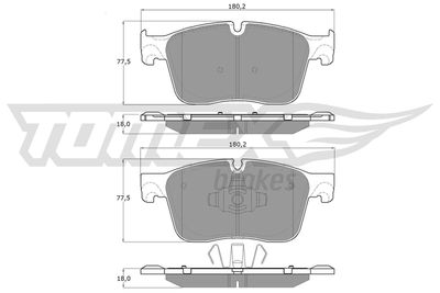 Brake Pad Set, disc brake TOMEX Brakes TX 18-84