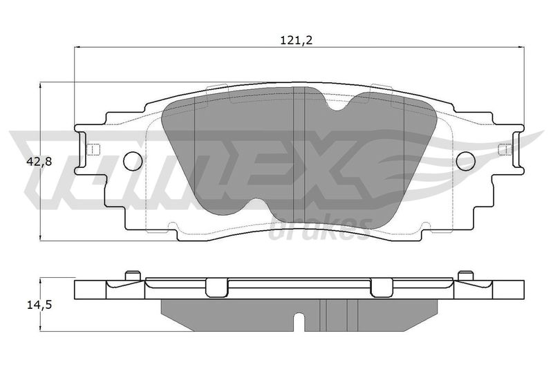 TOMEX Brakes TX 18-98 Brake Pad Set, disc brake