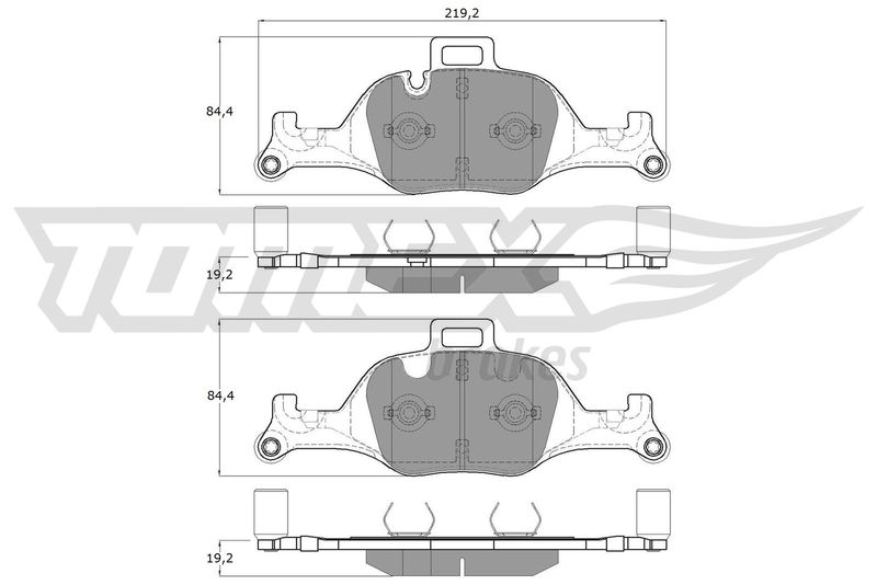 TOMEX Brakes TX 19-08 Brake Pad Set, disc brake