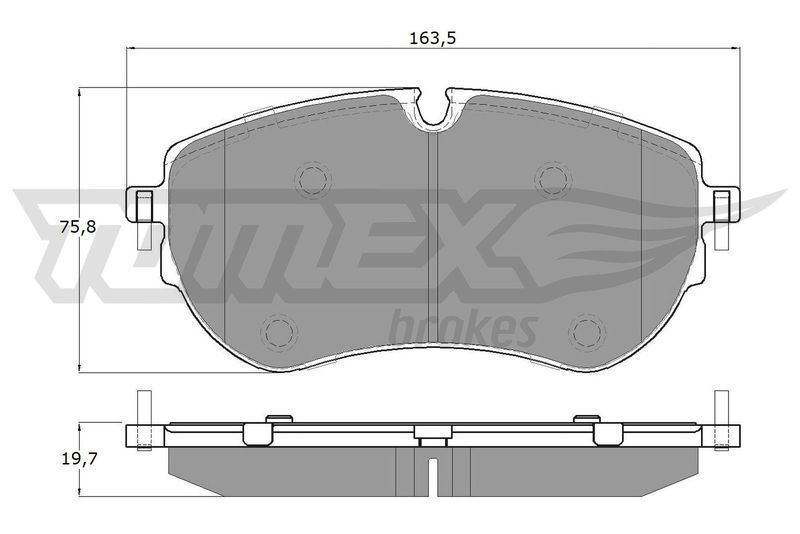 TOMEX Brakes TX 19-13 Brake Pad Set, disc brake
