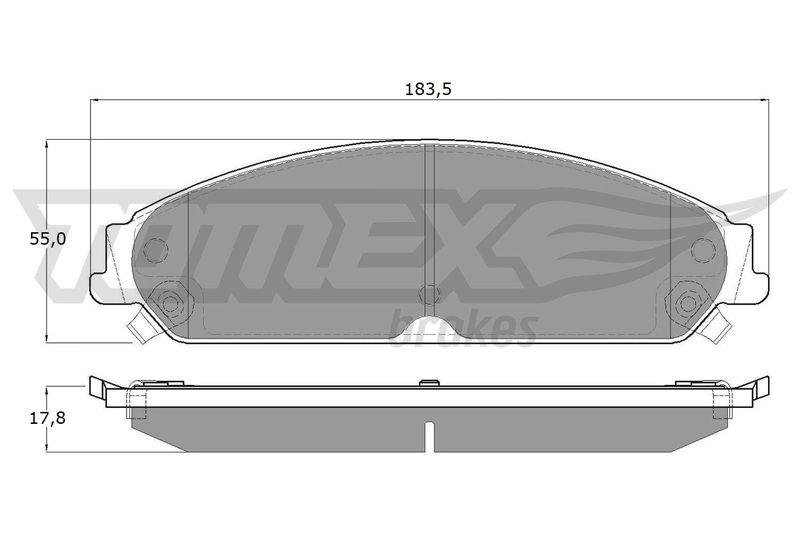 TOMEX Brakes TX 19-20 Brake Pad Set, disc brake