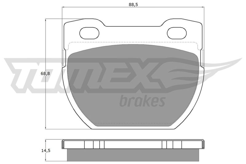 TOMEX Brakes TX 19-24 Brake Pad Set, disc brake