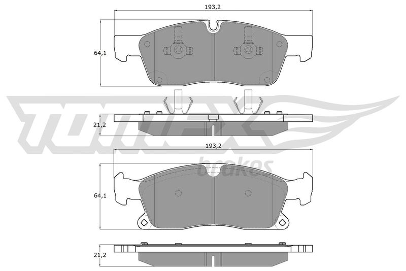 TOMEX Brakes TX 19-28 Brake Pad Set, disc brake