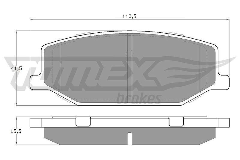 TOMEX Brakes TX 19-36 Brake Pad Set, disc brake
