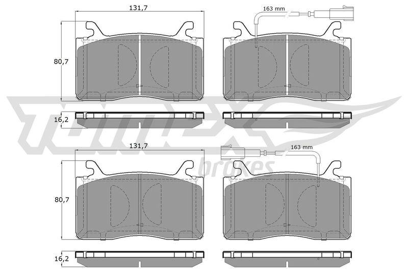 TOMEX Brakes TX 19-42 Brake Pad Set, disc brake