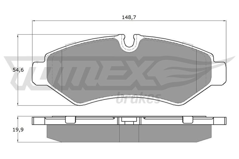 TOMEX Brakes TX 19-51 Brake Pad Set, disc brake
