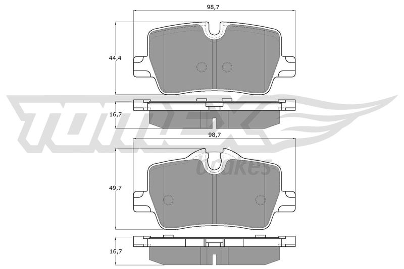 TOMEX Brakes TX 19-85 Brake Pad Set, disc brake