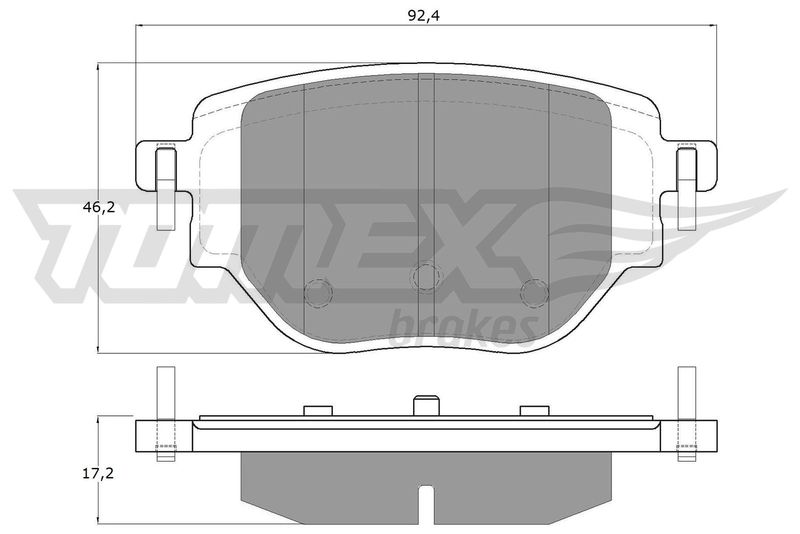 TOMEX Brakes TX 19-91 Brake Pad Set, disc brake
