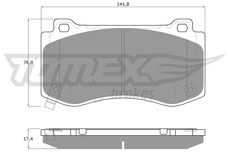 TOMEX Brakes TX 19-95 Brake Pad Set, disc brake