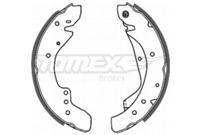 Brake Shoe Set TOMEX Brakes TX 20-03