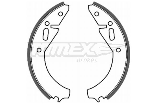 TOMEX Brakes TX 20-07 Brake Shoe Set
