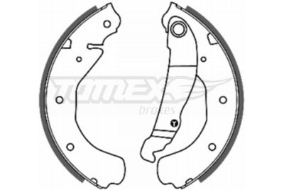 Brake Shoe Set TOMEX Brakes TX 20-16