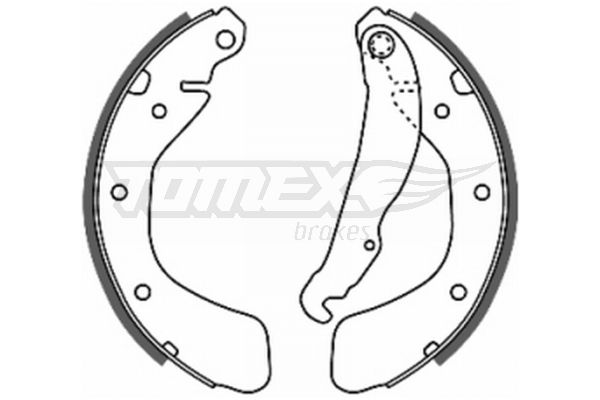 TOMEX Brakes TX 20-17 Brake Shoe Set