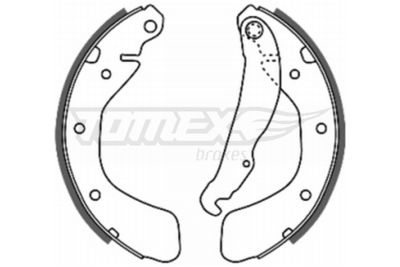 Brake Shoe Set TOMEX Brakes TX 20-17