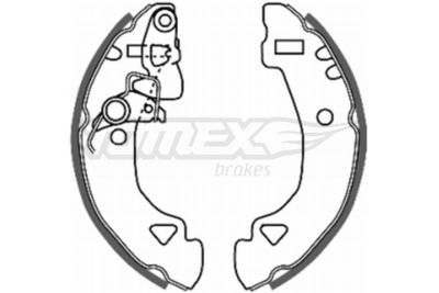 Brake Shoe Set TOMEX Brakes TX 20-27