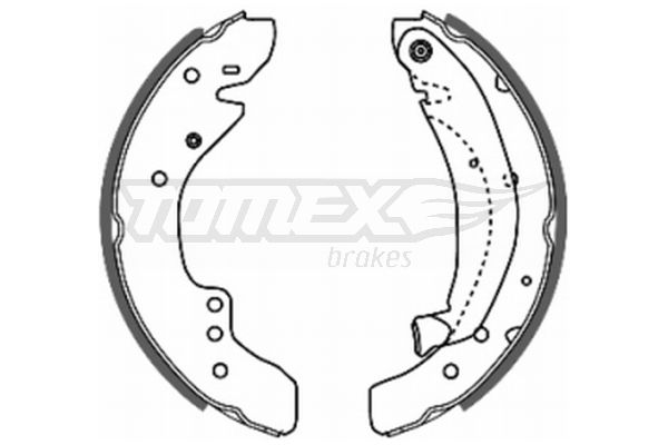 TOMEX Brakes TX 20-29 Brake Shoe Set