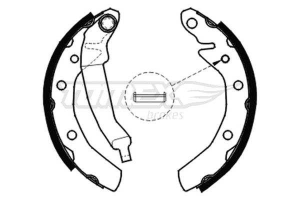 TOMEX Brakes TX 20-30 Brake Shoe Set
