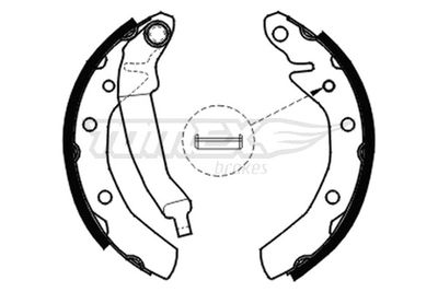 Brake Shoe Set TOMEX Brakes TX 20-30