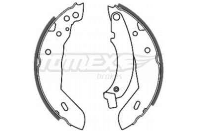 Brake Shoe Set TOMEX Brakes TX 20-40