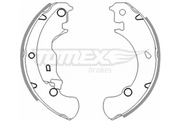 TOMEX Brakes TX 20-42 Brake Shoe Set