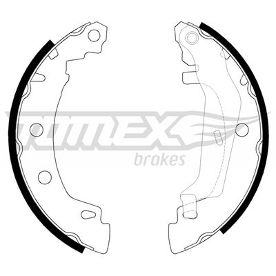 Brake Shoe Set TOMEX Brakes TX 20-43