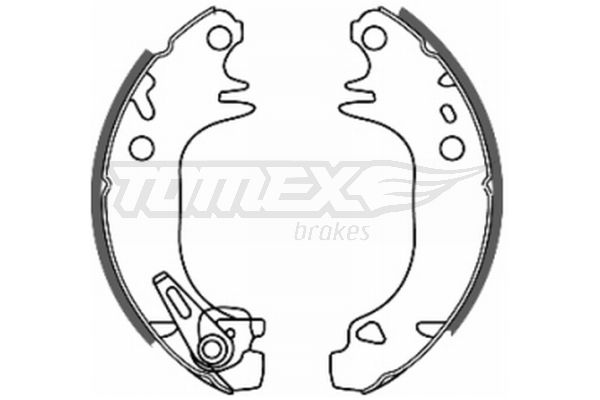 TOMEX Brakes TX 20-44 Brake Shoe Set