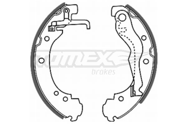 TOMEX Brakes TX 20-47 Brake Shoe Set