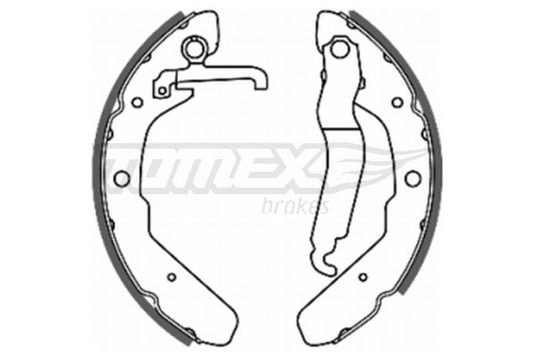 TOMEX Brakes TX 20-48 Brake Shoe Set