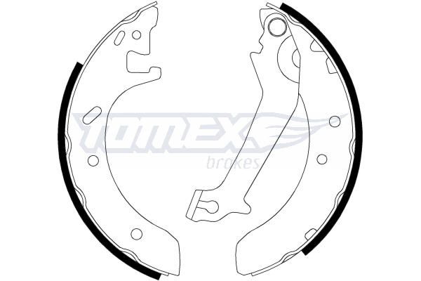 TOMEX Brakes TX 20-51 Brake Shoe Set