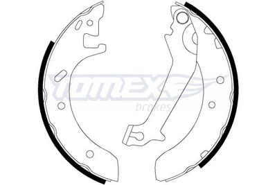 Brake Shoe Set TOMEX Brakes TX 20-51