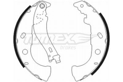 Brake Shoe Set TOMEX Brakes TX 20-52