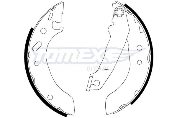 TOMEX Brakes TX 20-53 Brake Shoe Set