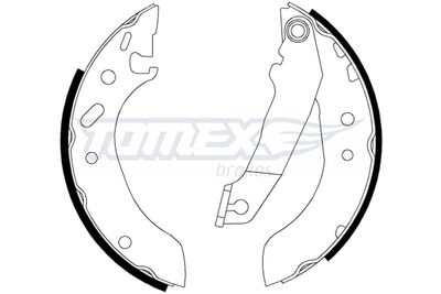 Brake Shoe Set TOMEX Brakes TX 20-53