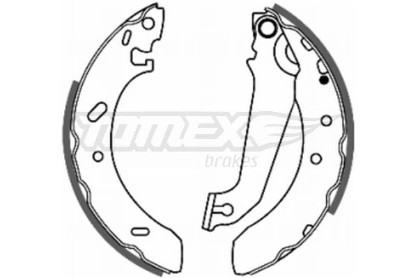 TOMEX Brakes TX 20-54 Brake Shoe Set