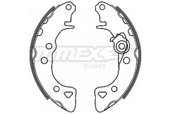 TOMEX Brakes TX 20-55 Brake Shoe Set