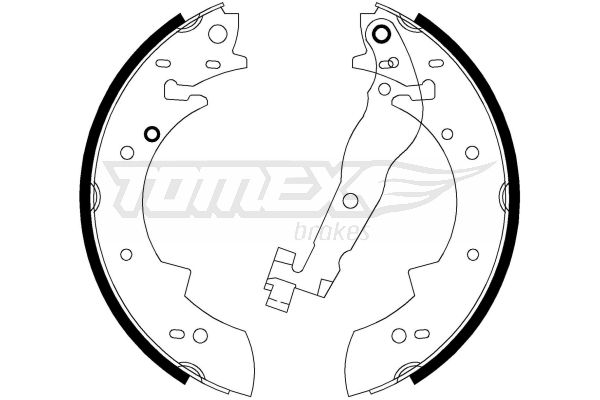 TOMEX Brakes TX 20-62 Brake Shoe Set