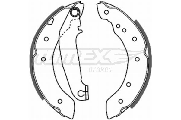 TOMEX Brakes TX 20-65 Brake Shoe Set
