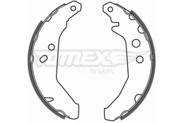 TOMEX Brakes TX 20-66 Brake Shoe Set