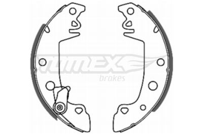Brake Shoe Set TOMEX Brakes TX 20-68