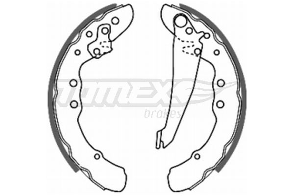 TOMEX Brakes TX 20-70 Brake Shoe Set