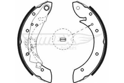 Brake Shoe Set TOMEX Brakes TX 20-75