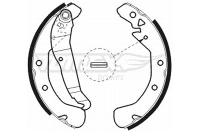 Brake Shoe Set TOMEX Brakes TX 20-78