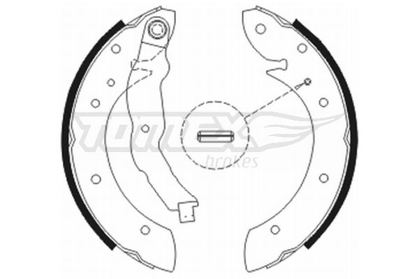 TOMEX Brakes TX 20-79 Brake Shoe Set
