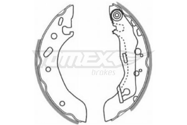 TOMEX Brakes TX 20-83 Brake Shoe Set