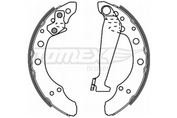 TOMEX Brakes TX 20-86 Brake Shoe Set