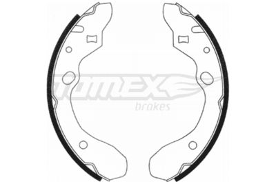 Brake Shoe Set TOMEX Brakes TX 20-91