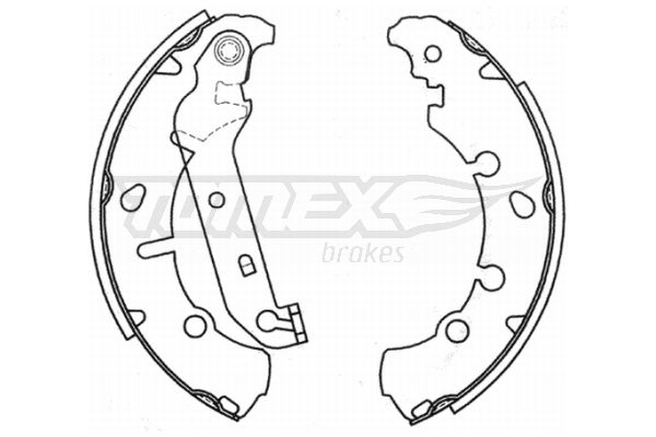 TOMEX Brakes TX 20-93 Brake Shoe Set