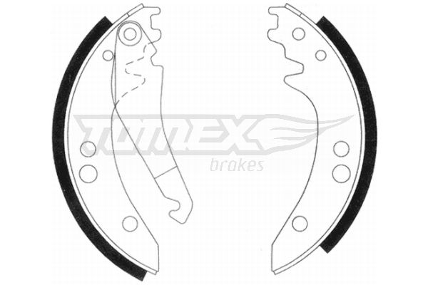 TOMEX Brakes TX 20-97 Brake Shoe Set